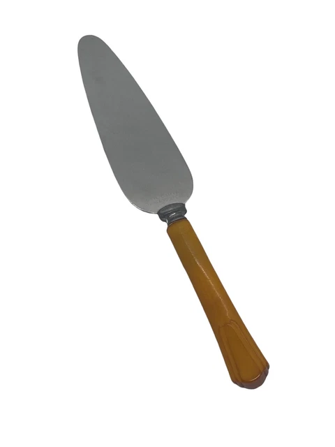 Mid 20th Century Pie Tarte 9 1/4" Server with Celluloid Handle