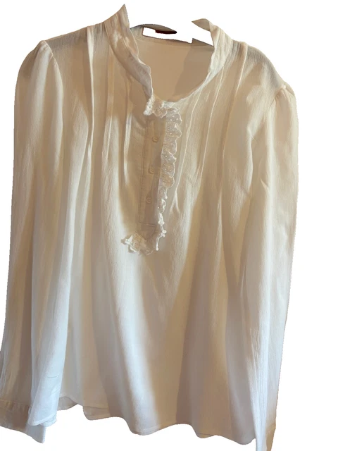 Chemisier Comptoir Des Cotonniers Modèle Icone – Beige, Taille 36, Coton, Occasion Très Bon état