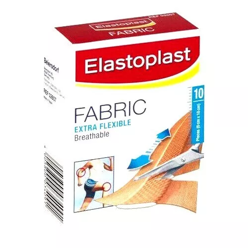 Elastoplast Fabric Extra Flexible Breathable For Minor Wounds/Cuts 6Cmx10Cmx10