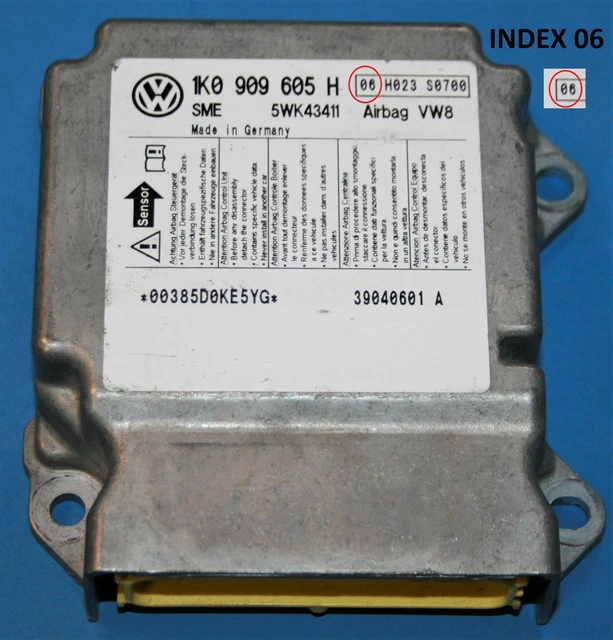 VW GOLF MK5 Airbag Crash Control Sensor Module 1K0909605H £12.99