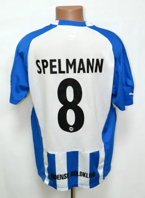 Odense Boldklub 2011/2012 Home Football Shirt Jersey #8 Spelmann Puma Size Xxl