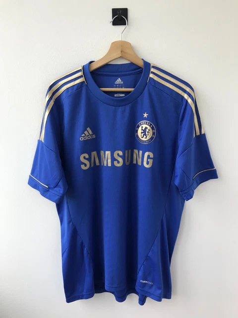 CHELSEA LONDON 2012/2013 HOME FOOTBALL SHIRT SOCCER JERSEY ADIDAS X23745 size L