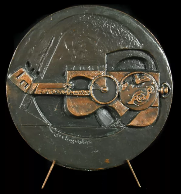 Medalla Roger Bezombes Tributo En La Música Cita De Verlaine 82MM 1977