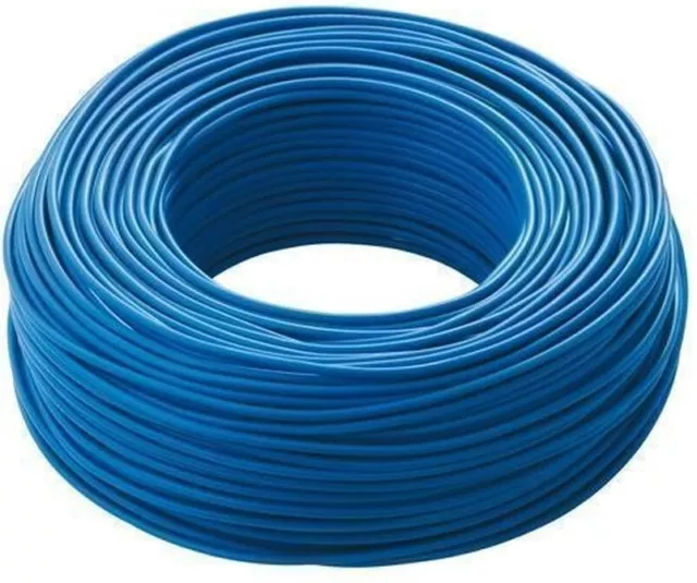 CAVO CORDINA UNIPOLARE 1 mm CPR FS17 BLU MATASSA MT 100