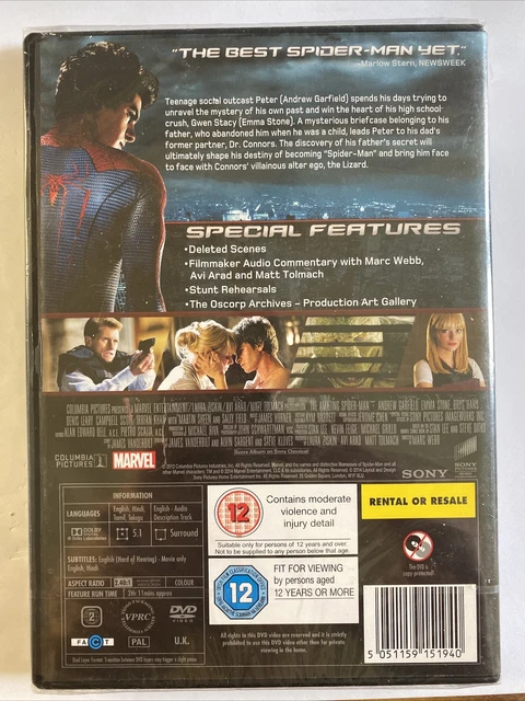 The Amazing Spider-Man (DVD, 2014) New & Sealed 2