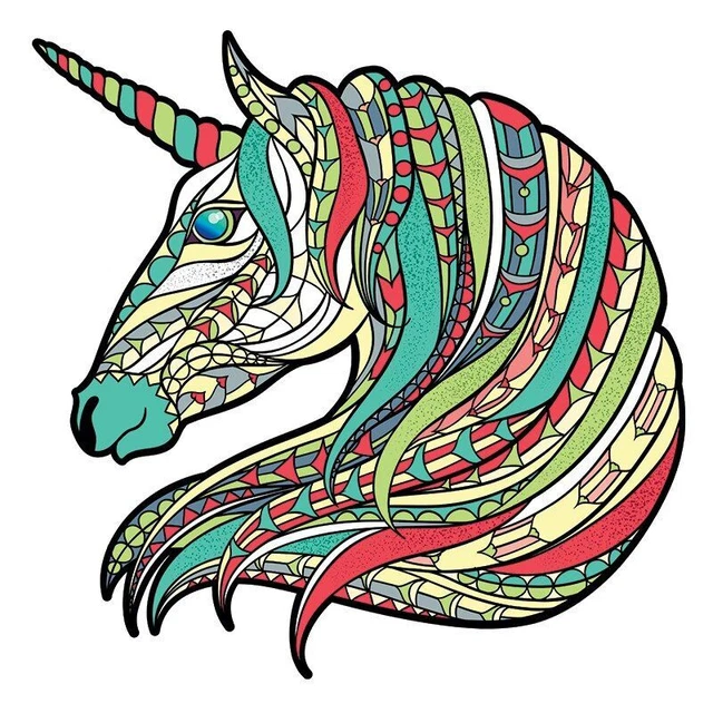 Unicorn Wooden Puzzle Jigsaw Toys Adults Kids Birthday Gifts Interactive Games
