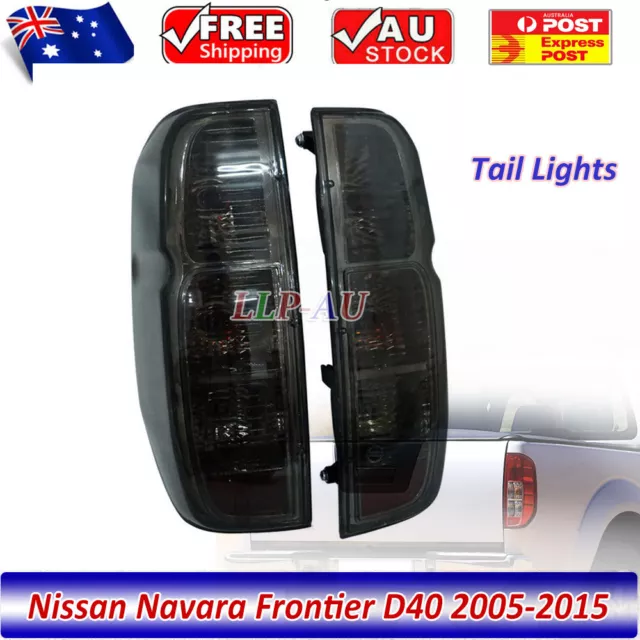 Tail Light Rear Lamp Black Smoke Lens For Nissan Frontier Navara D40 2005-2013