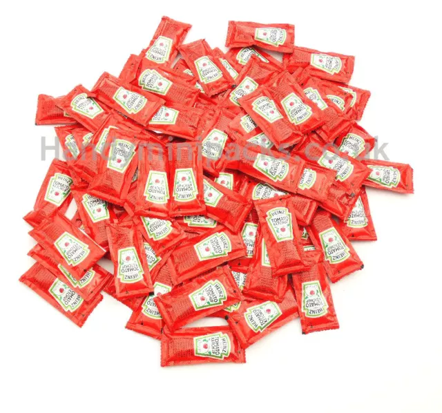 Tomato Ketchup Sachets Packs of 6,12,24,36 & 50 Individual Portions