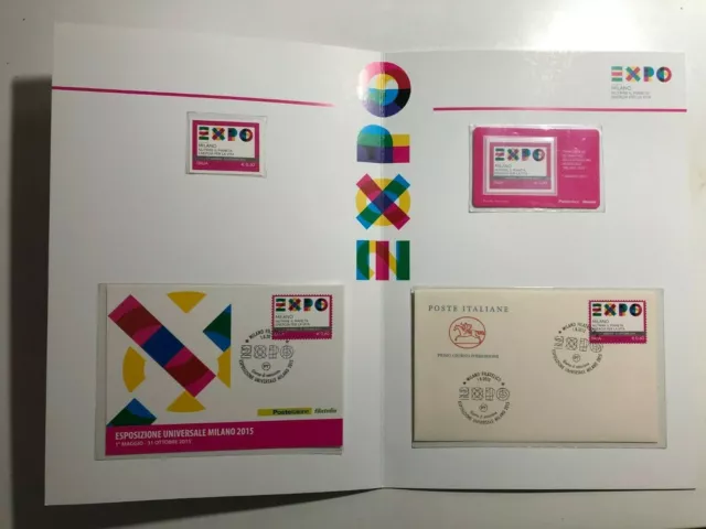 2012 Poste Italiane Filatelia Folder EXPO Esposizione Universale Milano 2015 2