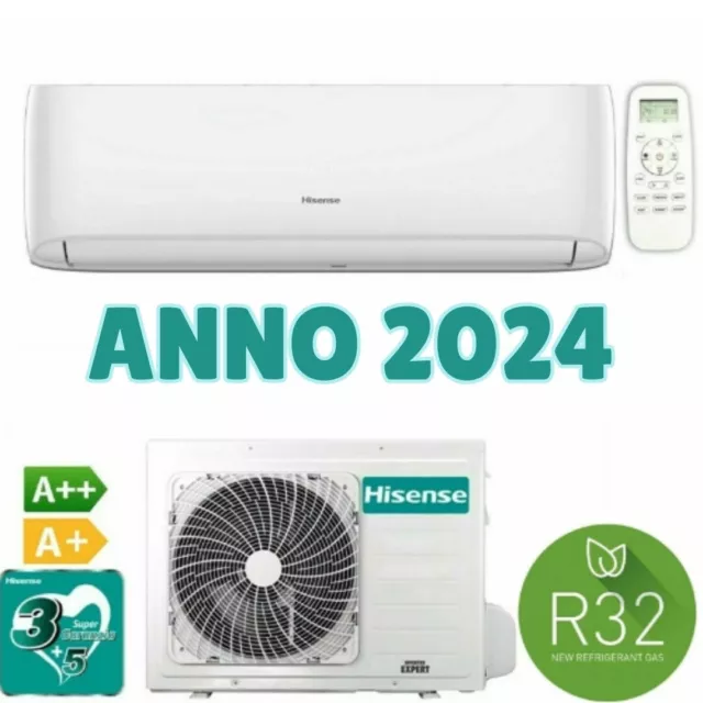 Condizionatore Climatizzatore Hisense Smart Easy 9000 Btu R32 WiFI Opz A++/A+ IT