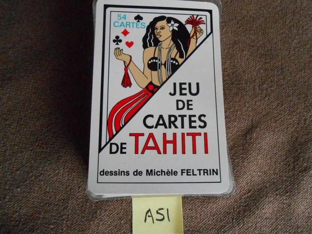 ♣️ Ancien jeu de cartes : cartes de TAHITI