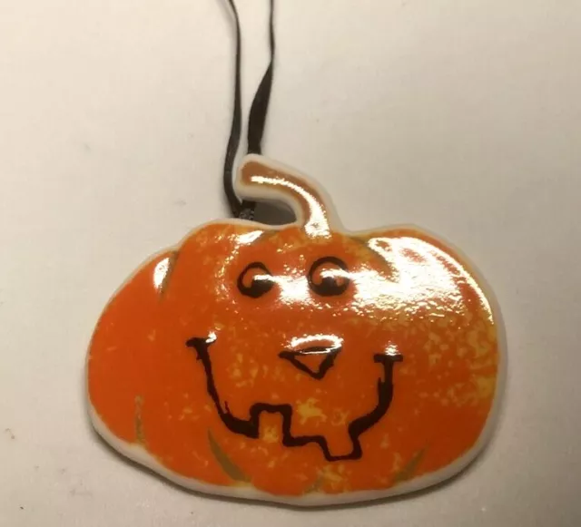 Longaberger 2004 Large Happy Halloween Pumpkin Tie-On/Pin-NIB!!!