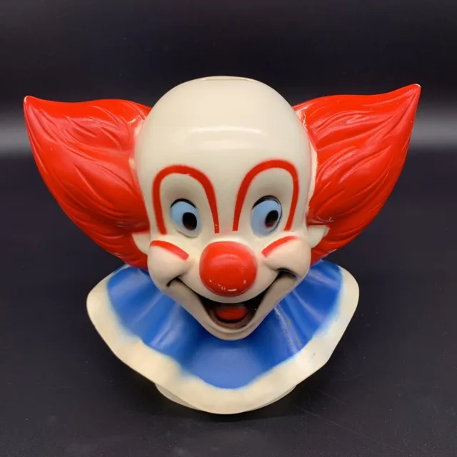 VTG Larry Harmon Pictures 1972 Plastic Bozo The Clown 8.5 Inch Coin Bank