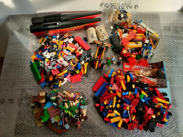 LEGO LOTTO 2 Kg Mattoncini Misti Lego Ninjago Basic Technic + Minifigures  EUR 29,90 - PicClick IT