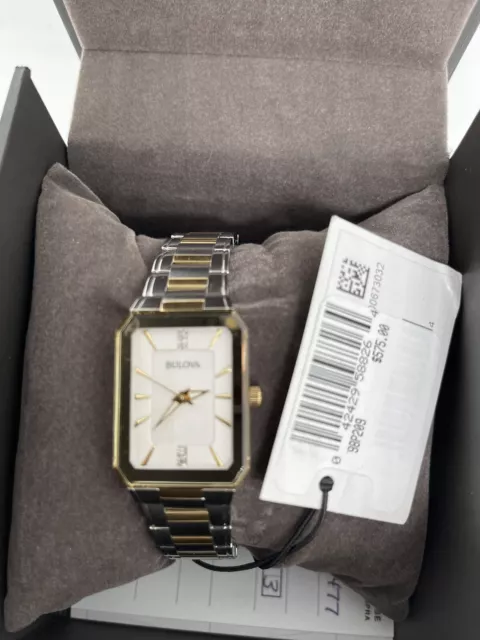 Bulova Classic Diamond Stainless Steel Ladies Quartz Watch