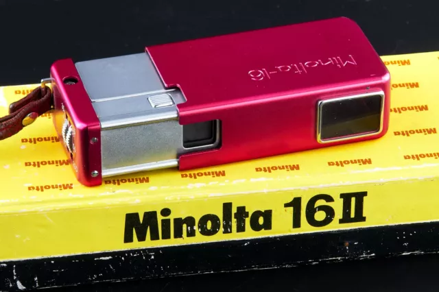 Minolta 16 Miniatur Camera Spy Pocketcamera very rare in pink, Rokkor 3,5/25