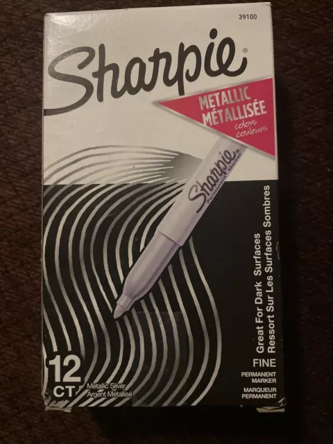 Sharpie Metallic Permanent Marker Metallic Silver Dozen 39100