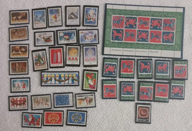 Sweden  / Finland - Lot Of Set Of Christmas Stamps  - Mnh - #494