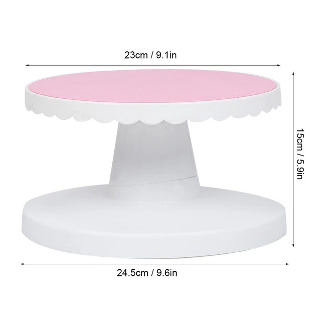 Tavolo rotante diametro 23 cm supporto torta giradischi base rotante torta antiscivolo