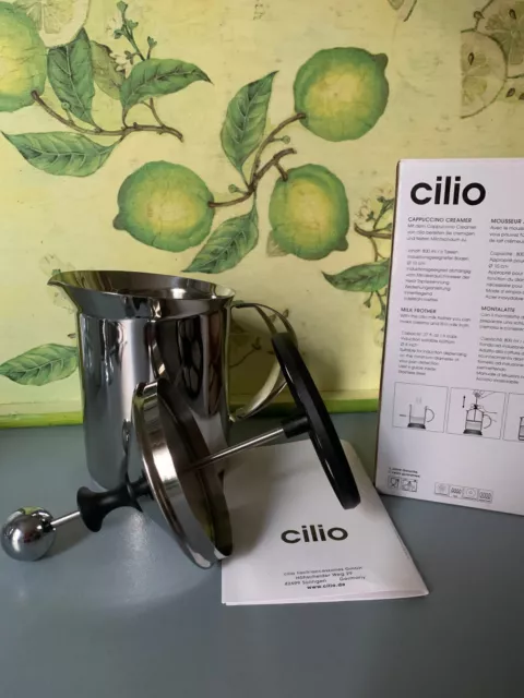 Cilio Cappuccino Creamer Classic * Edelstahl * Für 6 Tassen * Milchaufschäumer