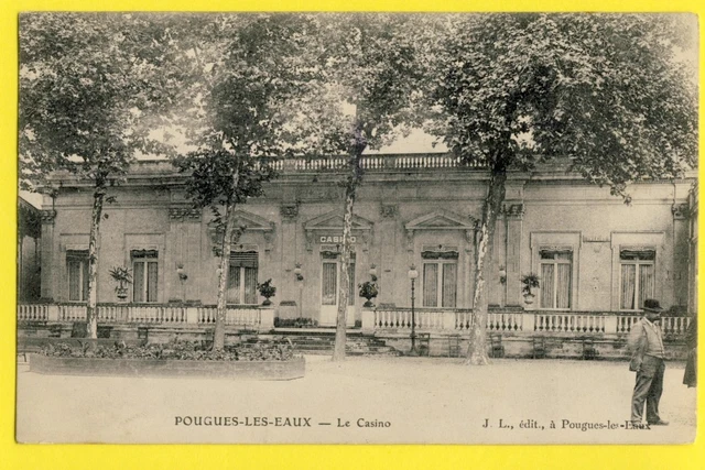 cpa FRANCE Bourgogne 58 - POUGUES les EAUX (Nièvre) Le CASINO Théatre Animé