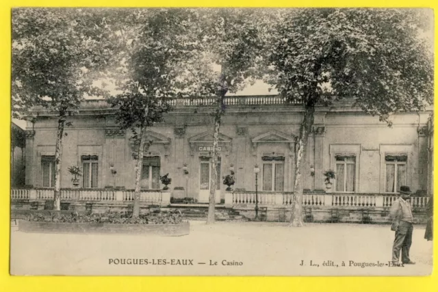 cpa FRANCE Burgundy 58 - POUGUES les EAUX (NiÃ ̈vre) Le CASINO Théatre Animé