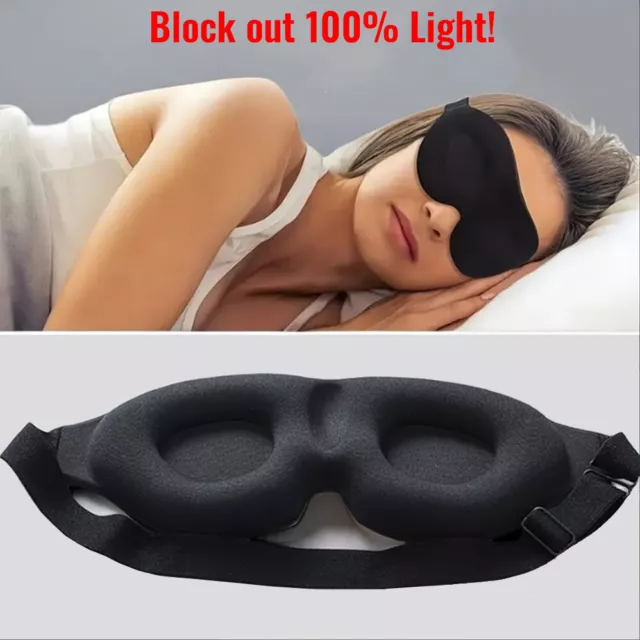 Professional Sleep Mask Eye Masks 3D Blindfold Cover Eye Patch Soft Padded