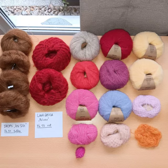 Wollpaket * Lana Grossa * Peloso *  DROPS * Brushed Alpaca Silk * Kid Silk *