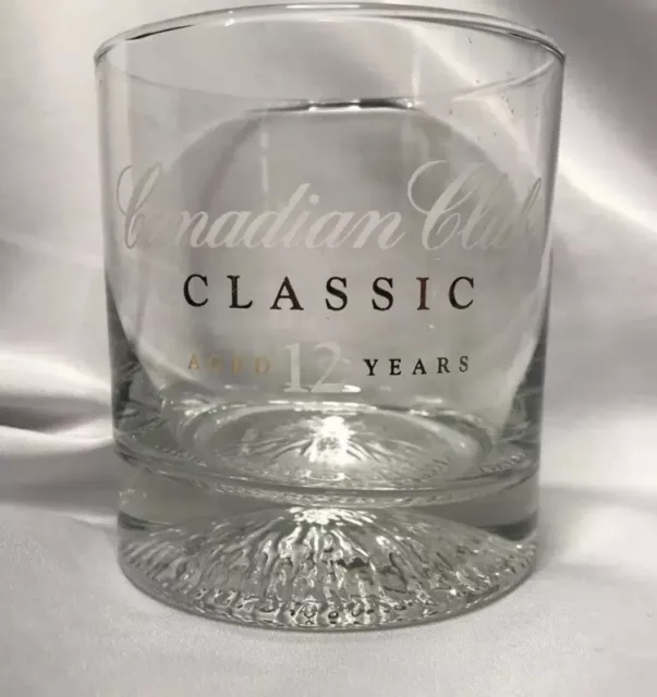 Canadian Club Classic Whiskey Rocks Low Ball Glass Aged 12 Years: Pick Your Qty!