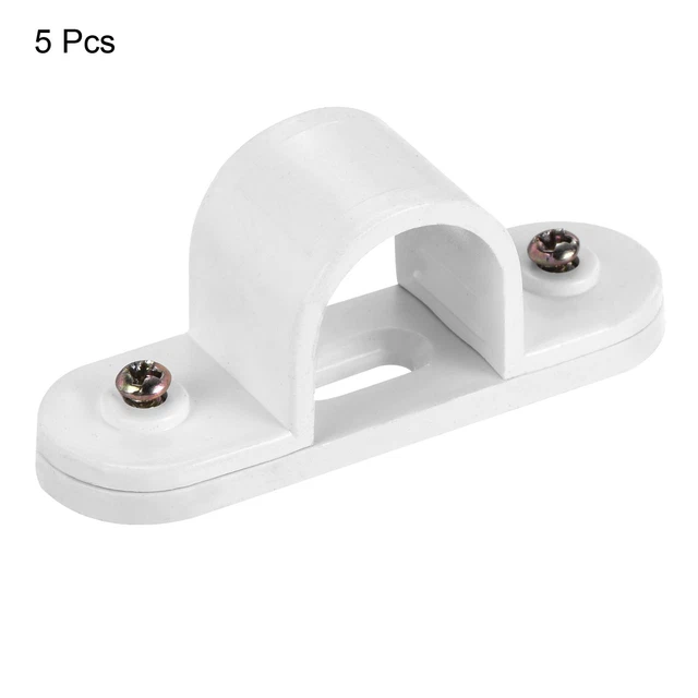 PVC CONDUIT SADDLE Pipe Clip 20mm Securing for Conduit Hose with Base ...