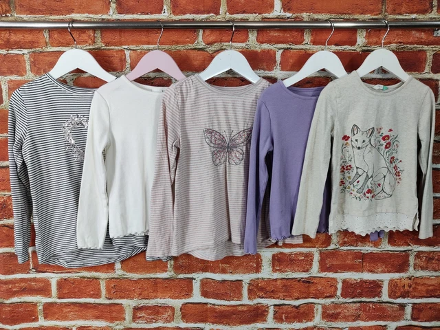 Girls Bundle Age 5-6 Years Next John Lewis Long Sleeve Top T-Shirt Kids 116Cm
