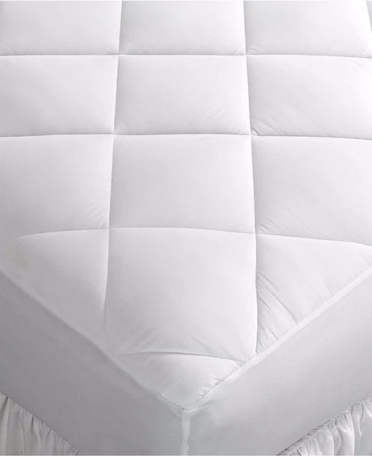 Home Design White Block Modern Waterproof TWIN Mattress Pad 38" x 80" Y027