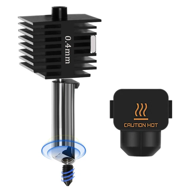 Produktbild von Hotend-Kit Für Bambu Lab A1/A1 Mini – 0,4 Mm Gehärtet, 320°C, Inkl. 0,2 & 0,4 Mm Düsen, Verschleißfest