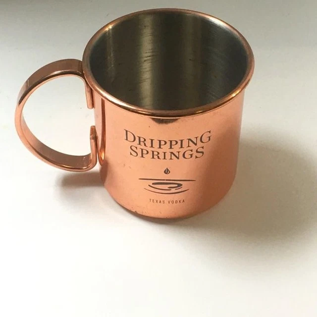 Dripping Springs Texas Vodka Moscow Mule Copper Cup Mug