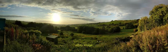 Photo 6x4 Panorama From the Royal Hotel, Dungworth Stitched in my Nexus p c2017