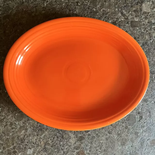 Fiestaware Vintage Red Orange 12 1/2” Oval Platter