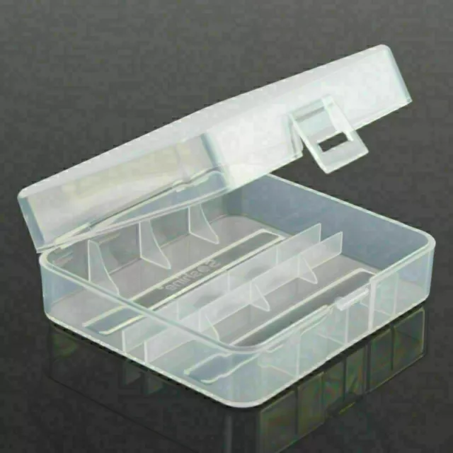 Hard Plastic Case Holder Storage Box For 2 x 26650 Rechargeable Battery Pack