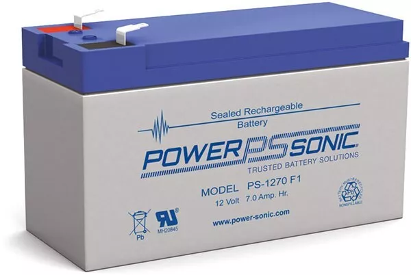 PS-1270 Power-Sonic 12 voltios 7Ah recargable plomo ácido 12 V PS1270 batería