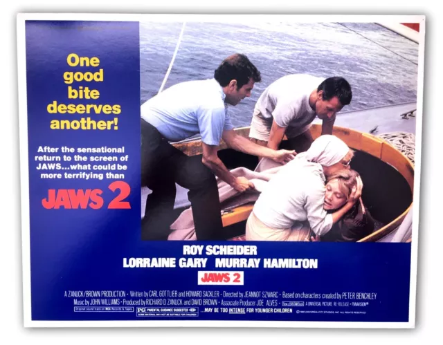 "Jaws 2" Original 11x14 Authentic Lobby Card Poster Photo 1980 Spielberg