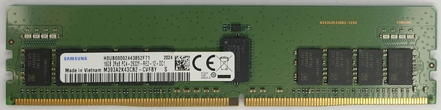 SAMSUNG 16 GB RAM, UDIMM DDR4 2933MHz (2 x 8GB 1Rx8 PC4-2933Y