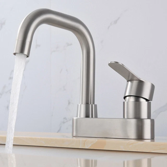 Tratamiento de dibujo de alambre avanzado 304 mezclador de acero inoxidable grifo para cocina