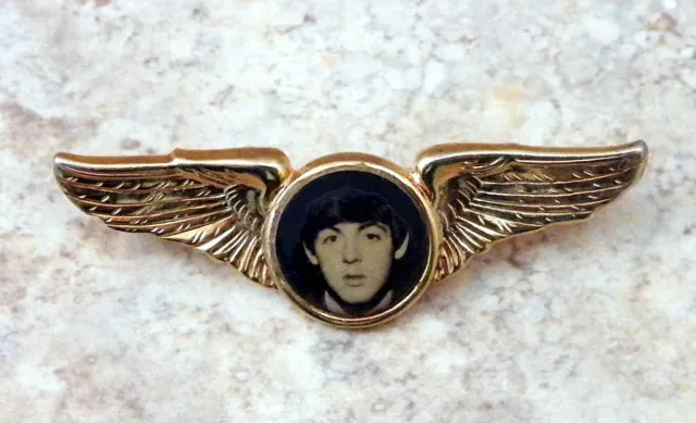 Paul McCartney " Wings " Lapel Pin  " Beatles "