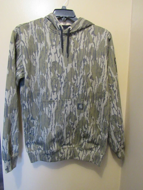 Nwt Men's Small Carhartt Loose Fit Midweight Camo Hoodie Sweatshirt