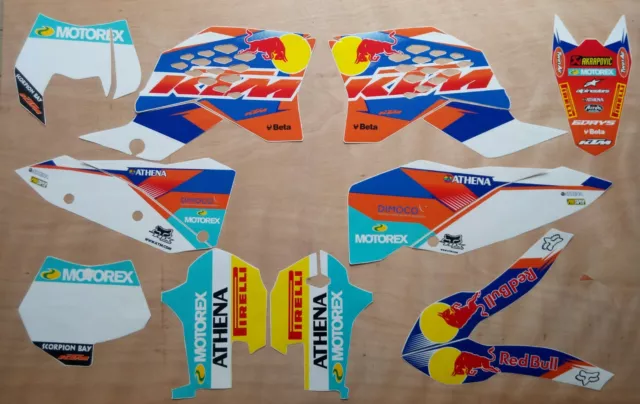 Kit Grafiche Adesivi per Ktm Sx/Exc 2007 2008 2009 2010 2011 - 07 08 09 10 11