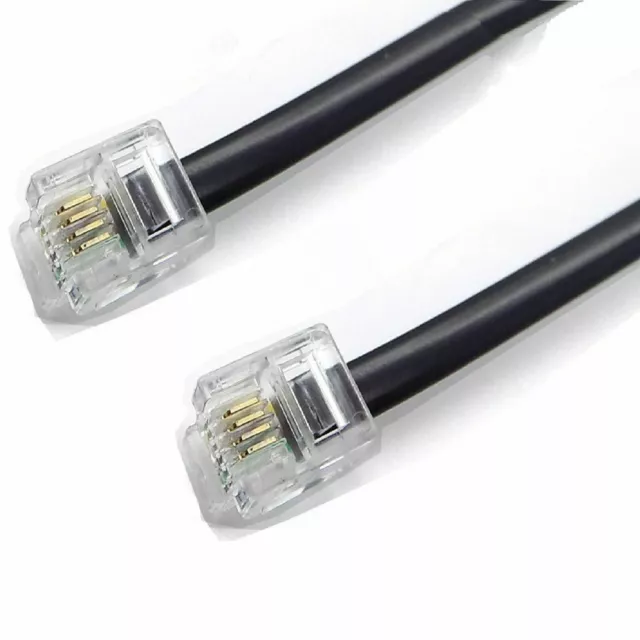 RJ11 to RJ11 Cable ADSL Router Telephone Lead For BT SKY Broadband Phone Lot