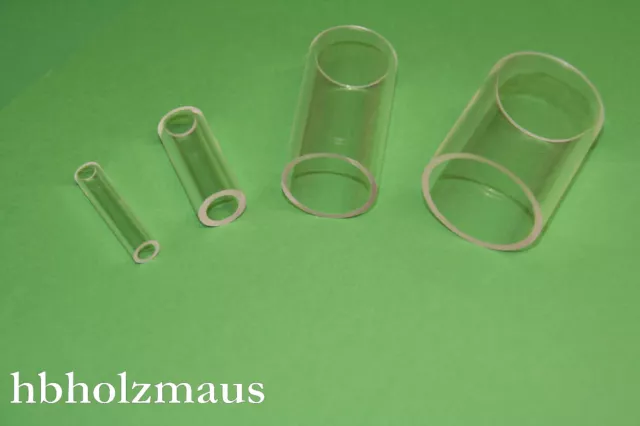 Acrylglas XT Rohr Farblos Durchmesser wählbar in Länge 1000 mm