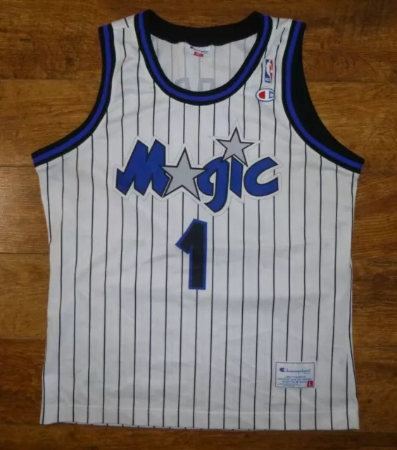 90s Penny Hardaway Orlando Magic jersey mens size 40 black Champion vtg