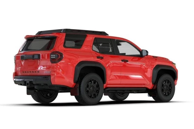 RALLY ARMOR FITS 2025+ Toyota 4Runner Black UR Mud Flap w/ Red Logo ...