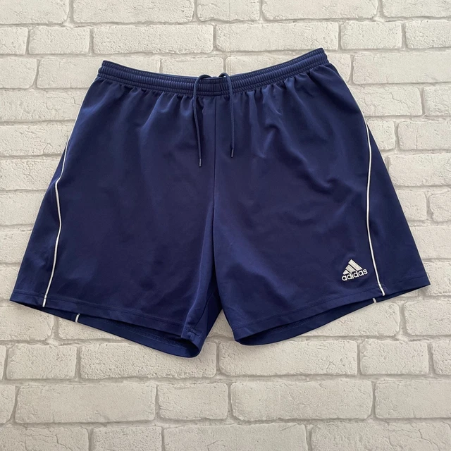 Adidas Shorts Mens Large L Football Soccer Blue Sports Training Adult