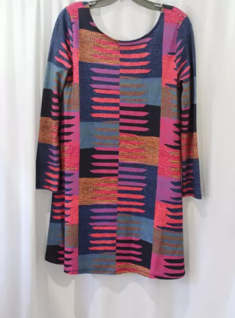 Mara Hoffman Womens Multicolor Connector Print Dress Scoop Back Swing S
